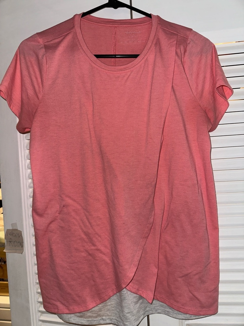 Motherhood Maternity Short Sleeve Layered Nursing Tee